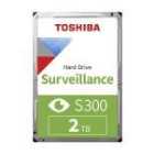 Toshiba 2TB S300 Surveillance 3.5" SATA Internal Hard Drive 128MB Cache 180TB/Year workload (SMR)