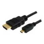 Startech.com 0.5m High Speed HDMI Cable with Ethernet - HDMI to HDMI Micro - M/M