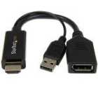 StarTech.com HDMI to DisplayPort Adapter - 4k 30Hz - HDMI to DP Active Adapter