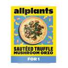 allplants Sauteed Truffle Mushroom Orzo for 1 375g