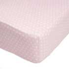 Pink Polka Dot 25cm Fitted Sheet