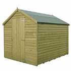 Shire Value Overlap Pressure Treated Shed - 6ft x 8ft
