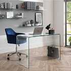 Set Of Amalfi Desk And Kahlo Blue Office Chair