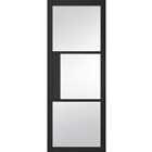 LPD Black Tribeca Glazed 3L Internal Door