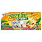 Wildlife Choobs Kids Strawberry Raspberry & Apricot Yoghurt Tubes 6 x 37g