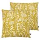 Ashley Wilde Turi Twin Pack Polyester Filled Cushions Sunflower/Gold