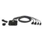 Aten CS22HF - 2-Port USB FHD HDMI Cable KVM Switch