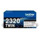 Brother TN-2320 High Capacity Black Toner Cartridge - 2 Pack