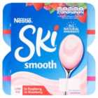SKI Yoghurt Smooth Strawberry & Raspberry 4 x 120g