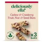 Deliciously Ella Cashew & Cranberry Bars 3 per pack