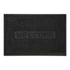 Premier Housewares Welcome Rubber Doormat - Black
