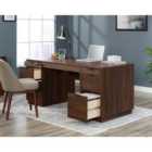 Teknik Elstree Executive Home Office Desk Spiced Mahogany Effect