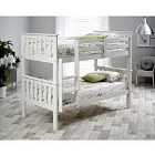Carra White Bunk Bed and Orthopaedic Mattresses