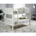Carra White Bunk Bed and Memory Foam Mattresses