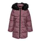 KIDS ONLY Mid Pink Long Hooded Puffer Coat