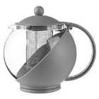 5five 1.25L Glass Teapot with Infuser - Grey