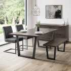Brooklyn 2 Seater Dining Bench, Solid Oak