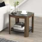 Affinity Real Curved Side Table, Wood