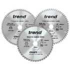 Trend CSB/250/3PK Craft Pro 250 x 30mm Mixed Saw Blade - Triple Pack