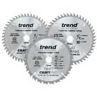 Trend CSB/160/3PK/A Craft Pro Saw 160 x 20mm Mixed Saw Blade - Triple Pack