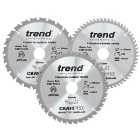 Trend CSB/190/3PK Craft Pro 90 x 30mm Mixed Saw Blade - Triple Pack