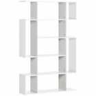HOMCOM Freestanding Modern 5-tier Bookshelf With 13 Open Shelves White