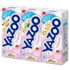 Yazoo No Added Sugar Strawberry Flavoured Milk 3 x 200ml