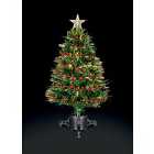 80cm Fibre Optic Christmas Tree With Berries