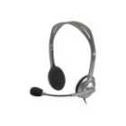EXDISPLAY Logitech Stereo Headset H110 with noise-cancelling microphone for PC