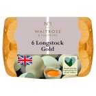 No.1 Longstock Gold Free Range Eggs, 6s