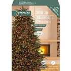 Premier Decorations 2000 Multi Action LED TreeBrights string light with Timer - Vintage Gold with Red