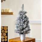 90cm Silver Tip Fir PVC/Bristle Tips Christmas Tree