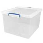 Really Useful 62L Nestable Storage Box - Clear