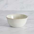 Amalfi Reactive Glaze Stoneware Cereal Bowl, White