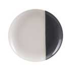 Elements Dipped Charcoal Stoneware Dinner Plate