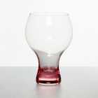 Red Chunky Gin Glass