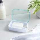 White Plastic Soap Container 