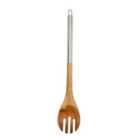 Dunelm Essentials Acacia Stainless Steel Spaghetti Spoon