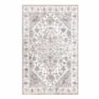 Vernal Milagros Persian Machine Washable, Non Shedding, Non Slip Area Rug, Grey/White , 200 cm x 300 cm