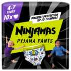 Pampers Ninjamas Pyjama Pants Unisex Spaceships 4 - 7 Years 10 Pyjama Pants 10 per pack