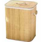 Vivo Foldable Bamboo Laundry Basket