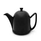 Bredemeijer Teapot Cosy Design Stoneware Black Body 1.0L With Matt Black Steel Casing