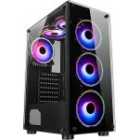 EXDISPLAY CiT Mirage F6 Black Mid Tower Tempered Glass PC Gaming Case