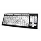 Ceratech Monster 2 High Contrast Uppercase Black Letters on Extra Large White Keys with 2port USB2.0 Hub