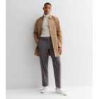 Brown Relaxed Fit Suit Trousers 