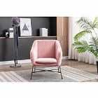 FURNITURE LINK Cleo Chair - Powder Pink