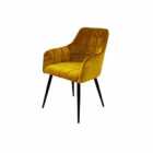 FURNITURE LINK Vienna Dining Chair - Mustard (sold In 2's)
