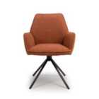 FURNITURE LINK Uno Chair - Rust Boucle (only Sold In 2's)