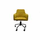 FURNITURE LINK Vienna Swivel Chair - Mustard