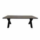 FURNITURE LINK Dallas Dining Table 2200mm - Grey